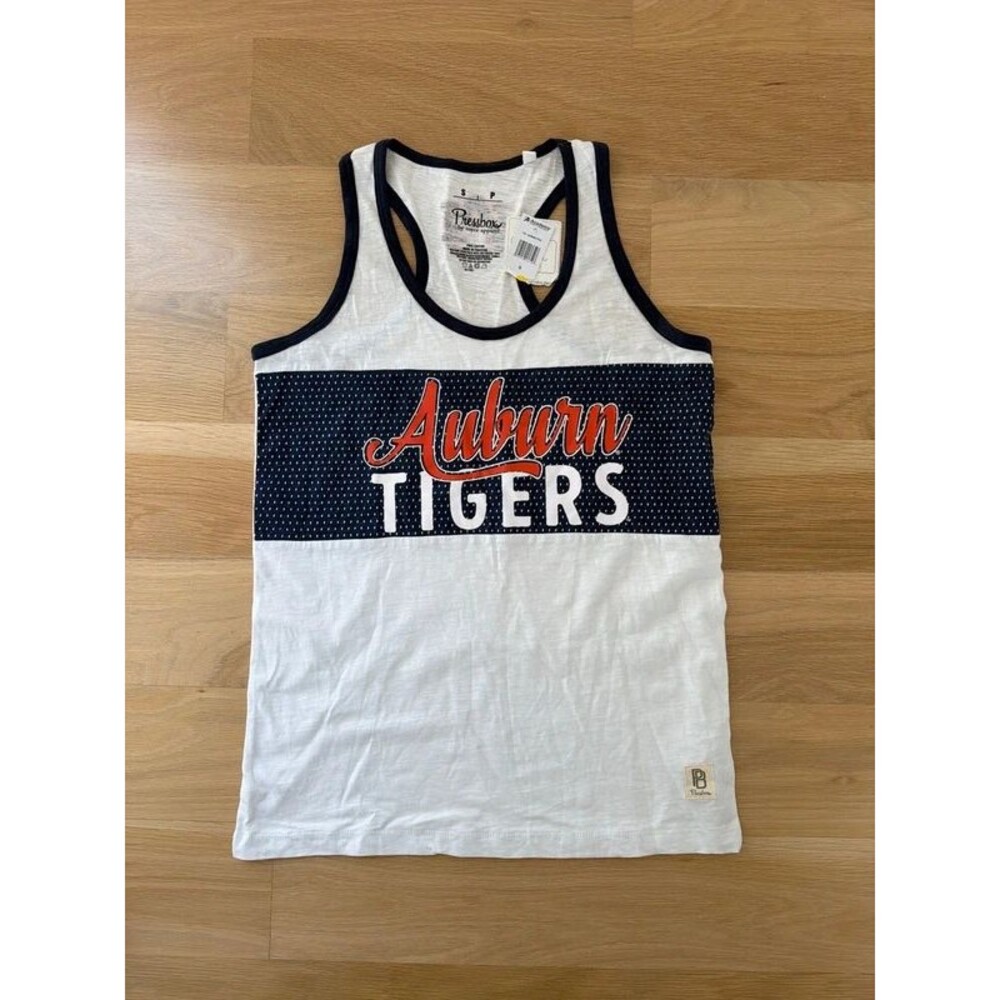NEW Pressbox by Royce Apparel Auburn polka dot tank top size Small